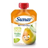 Sunar Do ručičky HRUŠKA a jablko 100 % ovocia (od ukonč. 4. mesiaca) 1x100 g obrázok