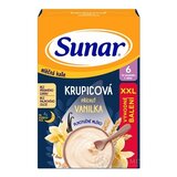 Sunar mliečna KAŠA KRUPICOVÁ Na dobrú noc príchuť vanilka (od ukonč. 6. mesiaca) XXL balenie 1x340 g obrázok