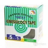 TEMTEX KINESOLOGY TAPE tejpovacia páska, 5 cm x 5 m, zelená 1x1 ks obrázok