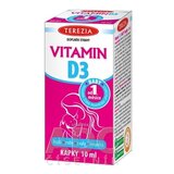 TEREZIA VITAMÍN D3 BABY kvapky (400 IU), od 1. mesiaca, 1x10 ml obrázok