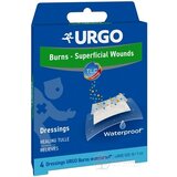 URGO Burns Waterproof Na popáleniny lipidokoloidná náplasť, sterilná, vodeodolná, 10x7 cm, 1x4 ks obrázok