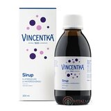 VINCENTKA SIRUP so skorocelom a materinou dúškou 1x200 ml obrázok