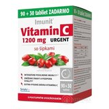 Vitamín C 1200 mg URGENT so šípkami - Imunit tbl s postupným uvoľňovaním 90 + 30 zadarmo (120 ks) obrázok