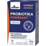 VITAR PROBIOTIKA + vláknina + vitamíny C a D3 prášok vo vrecúškach, pomarančová príchuť 1x16 ks obrázok