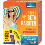 VITAR SUPER BETA KAROTÉN tbl s nechtíkom a sedmokráskou 80+40 zadarmo (120 ks) + darček: Rozjasňujúce mlieko, 1x1 set obrázok