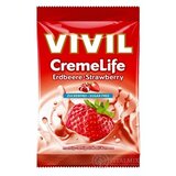 VIVIL BONBONS CREME LIFE Strawberry drops so smotanovo jahodovou príchuťou, bez cukru 1x60 g obrázok
