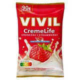 VIVIL BONBONS CremeLife STRAWBERRY drops so smotanovo jahodovou príchuťou, bez cukru 1x90 g obrázok