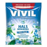 VIVIL BONBONS Extra Stark drops mentolový s vitamínom C, bez cukru 1x60 g obrázok