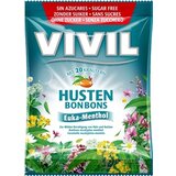 VIVIL BONBONS HUSTEN drops s eukalyptovo-mentolovou príchuťou s 20 bylinami, bez cukru 1x60 g obrázok