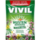 VIVIL BONBONS HUSTEN drops s mentolovo-bylinkovou príchuťou s 23 bylinami, bez cukru 1x60 g obrázok