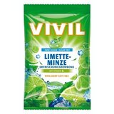 VIVIL BONBONS LIMETTE-MINZE drops s príchuťou limetka a pepermint s vitamínom C, bez cukru 1x60 g obrázok