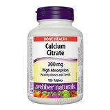 Webber Naturals Calcium citrát 300 mg tbl 1x120 ks obrázok