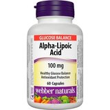 Webber Naturals Kyselina alfa-lipoová 100 mg cps 1x60 ks obrázok