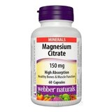 Webber Naturals Magnézium citrát 150 mg cps 1x60 ks obrázok