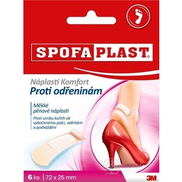 3M SPOFAPLAST č.186 Náplasti Komfort proti odreninám, mäkké, 72x25 mm, 1x6 ks obrázok