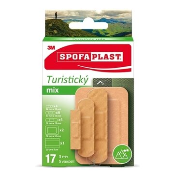 3M SPOFAPLAST č.604 Náplasti Turistický mix 3 typy, 5 veľkostí, 1x17 ks obrázok
