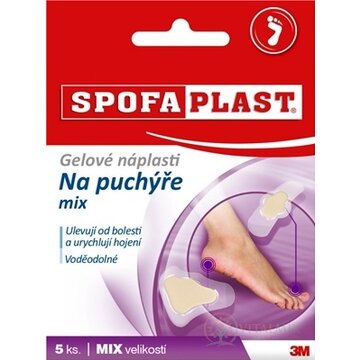 3M SPOFAPLAST č.913 Gélové náplasti na pľuzgiere, mix veľkostí a tvarov, 1x5 ks obrázok