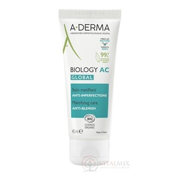 A-DERMA BIOLOGY AC GLOBAL Zmatňujúca starostlivosť proti nedokonalostiam pleti 1x40 ml obrázok