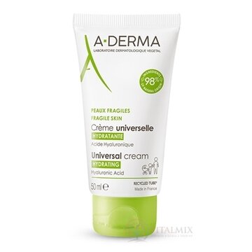 A-DERMA CRÉME UNIVERSELLE HYDRATANTE hydratačný krém pre krehkú kožu 1x50 ml obrázok