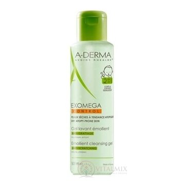 A-DERMA EXOMEGA CONTROL GEL LAVANT ÉMOLLIENT 2EN1 zvláčňujúci umývací gél, deti, 1x500 ml obrázok