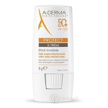A-DERMA PROTECT X-TREM STICK 50+ transparentná tyčinka 1x8 g obrázok