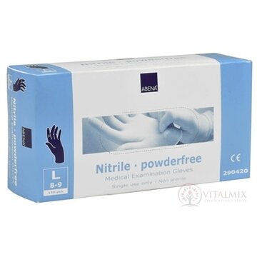 ABENA Rukavice Nitril vyšetrovacie, veľ. L (veľ. 8-9; nepudrované) 1x150 ks obrázok