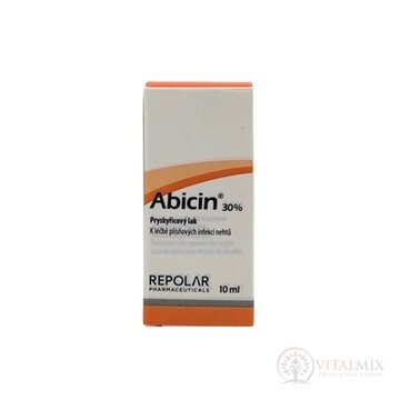 Abicin 30% živicový lak na nechty 1x10 ml obrázok