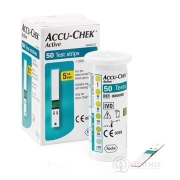 ACCU-CHEK Active Glucose 50 testovacie prúžky do glukomera 1x50 ks obrázok