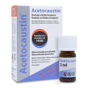 Acetocaustin roztok na liečbu bradavíc 1x2 ml obrázok