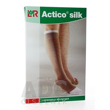 ACTICO SILK kompresívna pančucha veľ. XL 2-vrstvová, (III.KT) 1x1 pár + 1 náhradná pančucha naviac (3ks) obrázok