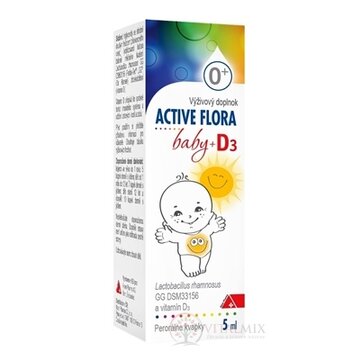 ACTIVE FLORA baby + D3 kvapky pre deti (0M+) 1x5 ml obrázok