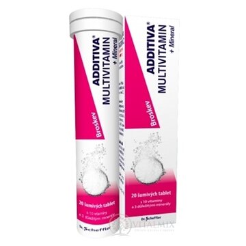 ADDITIVA MULTIVITAMÍN + Minerál, Broskyňa tbl eff 1x20 ks obrázok