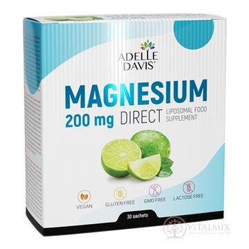 Adelle Davis Liposomal MAGNESIUM 200 mg DIRECT prášok vo vrecúškach 1x30 ks obrázok