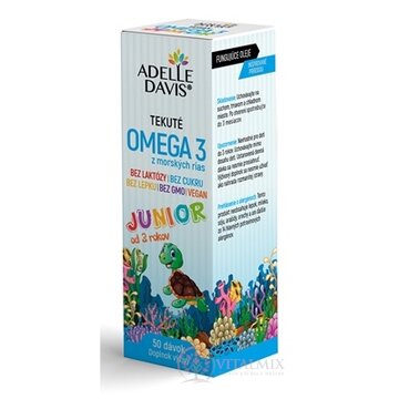 Adelle Davis OMEGA 3 z morských rias JUNIOR tekuté (50 dávok) 1x50 ml obrázok