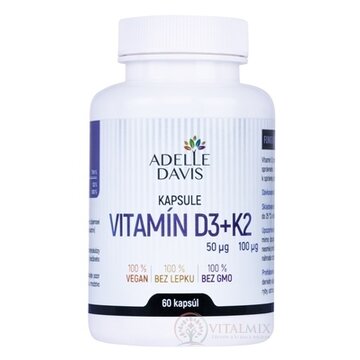 ADELLE DAVIS VITAMÍN D3+K2 cps 1x60 ks obrázok