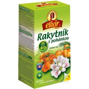 AGROKARPATY BIO Rakytník s pohánkou bylinný čaj, balené vrecúška, 20x1,5 g (30 g) obrázok