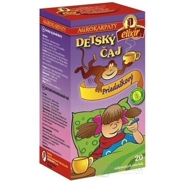 AGROKARPATY DETSKÝ ČAJ Prieduškový čistý prírodný produkt, 20x2 g (40 g) obrázok