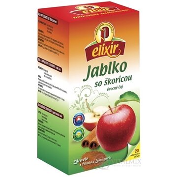 AGROKARPATY elixír JABLKO so škoricou ovocno-bylinný čaj, balené vrecúška, 20x1,5g (30 g) obrázok