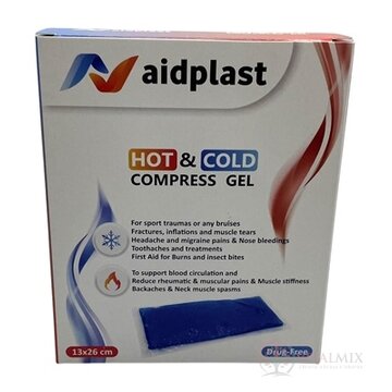 Aidplast Kompresný gélový obklad - teplý, studený 13  x 26 cm, 1x1 ks obrázok
