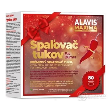 ALAVIS MAXIMA Spaľovač tukov cps (Vianočné balenie) 1x80 ks obrázok