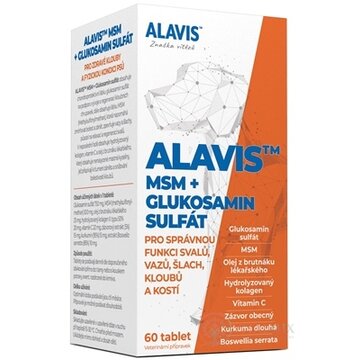 ALAVIS MSM+GLUKOZAMÍN SULFÁT tbl 1x60 ks obrázok
