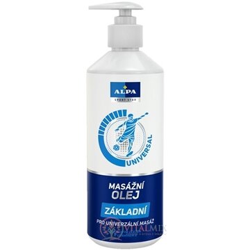 ALPA SportStar OLEJ MASÁŽNY ZÁKLADNÝ univerzal 1x500 ml obrázok