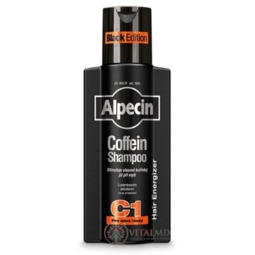 ALPECIN Coffein Shampoo C1 Black Edition kofeínový šampón proti vypadávaniu vlasov 1x250 ml obrázok