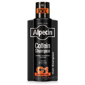 ALPECIN Coffein Shampoo C1 Black Edition kofeínový šampón proti vypadávaniu vlasov 1x375 ml obrázok