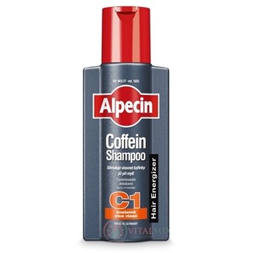 ALPECIN Energizer Coffein Shampoo C1 kofeínový šampón proti vypadávaniu vlasov 1x250 ml obrázok