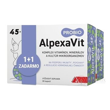 AlpexaVit PROBIO 45+ 1+1 cps 30 + 30 zadarmo (60 ks), 1x1 set obrázok