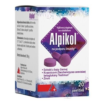 Alpikol pastilky na podporu imunity 1x20 ks obrázok