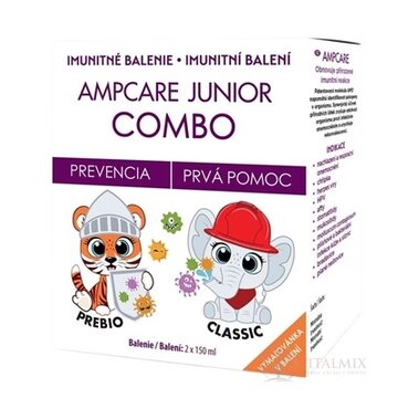 AMPCARE JUNIOR COMBO sirup Junior Prebio 150 ml + sirup Junior Classic 150 ml + omaľovánka, 1x1 set obrázok