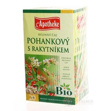 APOTHEKE BIO SELECTION BYL. ČAJ POHÁNKOVÝ S RAKYT. 20x1,5 g (30 g) obrázok