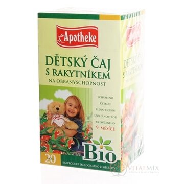 APOTHEKE BIO SELECTION DETSKÝ ČAJ S RAKYTNÍKOM (od ukončeného 9. mesiaca) 20x1,5 g (30 g) obrázok